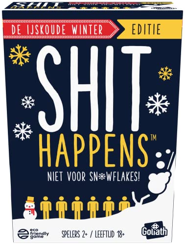 Goliath Shit Happens: Winter Edition, Kartenspiel ab 18 Jahr, Zooi Happens Niederländische Version von Goliath