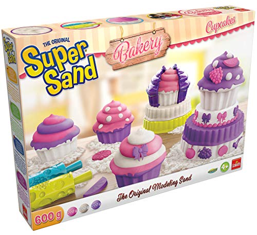 Goliath Toys 383341.006 Goliath Cupcakes-magischer Super Sand für Sandburgen im Kinderzimmer-Empfohlen ab 4 Jahren, Weiß von Goliath Toys