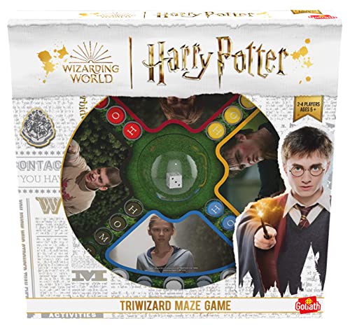 Goliath Harry Potter Tri Wizard Maze, Brettspiel ab 5 Jahren, Familienspiel für 2 bis 4 Spieler, Deutsches Handbuch Verfügbar von Goliath