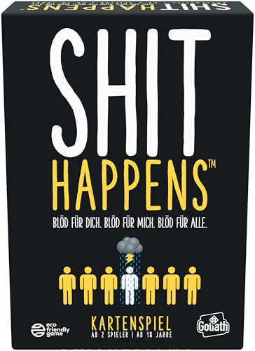 Goliath Shit Happens (Deutsche Version), Kartenspiele für Erwachsene, Gesellschaftsspiele ab 18 Jahren, Verdammt Nochmal Partyspiel für 2 oder Mehr Spieler Goliath Shit Happens (Deutsche Version), Kartenspiele für Erwachsene, Gesellschaftsspiele ab 18 Jahren, Verdammt Nochmal Partyspiel für 2 oder Mehr Spieler von Goliath