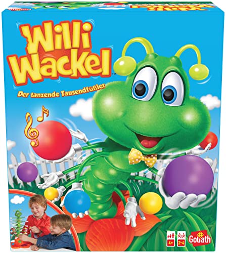 Goliath - Willi Wackel, Brettspiele ab 4 Jahren, Gesellschaftsspiele für 2 bis 4 Kinder, Kinderspiel und Geschenk für Junge und Mädchen, Spielzeug Geschenkideen von Goliath