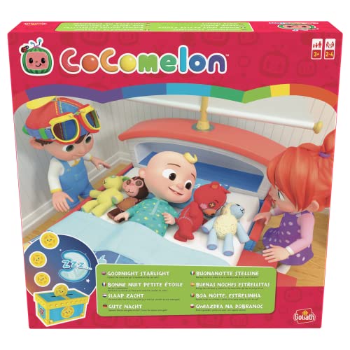 Cocomelon Goodnight Starlight – Lernspiel für Kinder – Gesellschaftsspiel Infantil Estrellita – Lernen Sie die Rituale des Schlafens – ab 3 Jahren – 2 bis 4 Spieler – Soundeffekte und Lichteffekte von Goliath