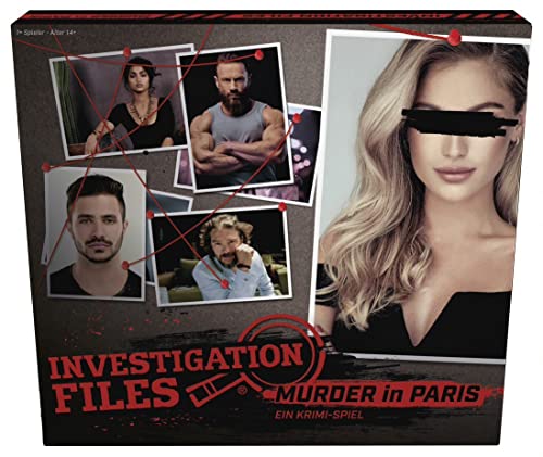 Goliath. Investigation Files Murder in Paris. Spiele. Gesellschaftsspiele. Reisespiele. Krimi-Spiel. Black Stories. Partyspiele. Krimidinner für Zuhause. Unsolved Case Files. Mystery von Goliath