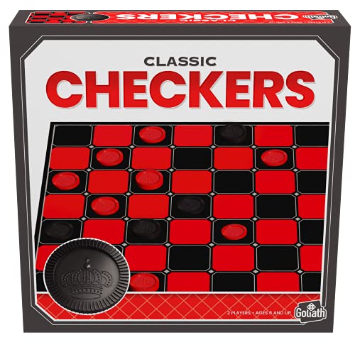 Klassische Spiele – Dame – Strategiespiel für 2 Spieler inkl. soliden ineinandergreifenden Kunststoff-Scheiben von Goliath Klassische Spiele – Dame – Strategiespiel für 2 Spieler inkl. soliden ineinandergreifenden Kunststoff-Scheiben von Goliath von Goliath