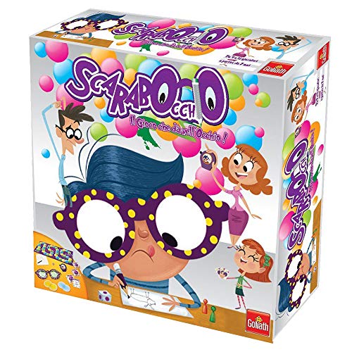 Kritzeln Sie das Spiel, das Sie im Auge haben, Brettspiel zum Zeichnen, mit spezieller Brille, Kinder und Mädchen ab 7 Jahren von Goliath Toys