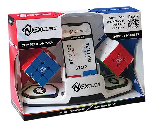 Nexcube Competition Pack, Speed Cube mit 2-mal 3x3 Würfel, Zauberwürfel ab 8 Jahren von Goliath Toys