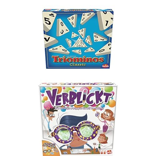 Set mit 2 Spielen: TRIOMINO classic + VERBLICKT – Brett-, Action-, Geschicklichkeits- und Geschwindigkeitsspiele für Kinder – Neues Spieleset – Spielen mit Familie oder Freunden – 2+ Spieler – 4+ Set mit 2 Spielen: TRIOMINO classic + VERBLICKT – Brett-, Action-, Geschicklichkeits- und Geschwindigkeitsspiele für Kinder – Neues Spieleset – Spielen mit Familie oder Freunden – 2+ Spieler – 4+ von Goliath