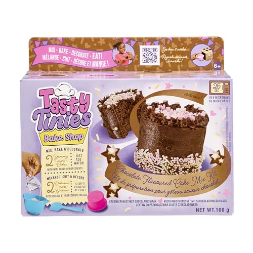 Tasty Tinies - Schokoladenkuchen, Kreatives Backset für Kinder ab 6 Jahren, Einfach Backen mit Kindern, Geeignet für die Mikrowelle, Inklusiv Backzubehör Tasty Tinies - Schokoladenkuchen, Kreatives Backset für Kinder ab 6 Jahren, Einfach Backen mit Kindern, Geeignet für die Mikrowelle, Inklusiv Backzubehör von Goliath