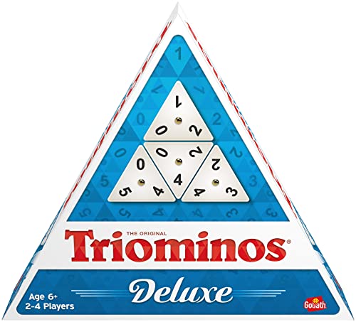 Triominos Deluxe, Brettspiele ab 6 Jahren, Familienspiel und Gesellschaftsspiele für 2 bis 4 Spieler von Goliath Toys
