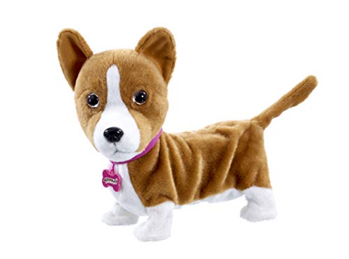 Animagic Lizzy the Walking Corgi, Interaktives Stofftier ab 2 Jahren, Plüschtier Hund von Goliath