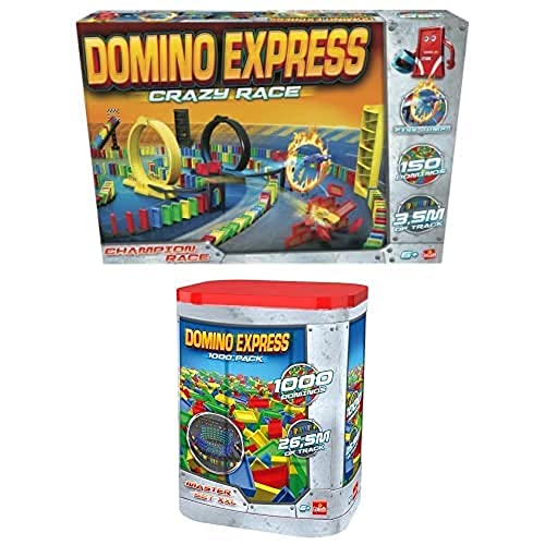 Bundle Domino Express Crazy Race. Champion Race. Cars. Autos. Autorennbahn. Dominosteine. Action. Actionrennspiel. Spiele ab 6 Jahren. + Domino Express Nachfüllpack 1000 Chips, Multicolor Bundle Domino Express Crazy Race. Champion Race. Cars. Autos. Autorennbahn. Dominosteine. Action. Actionrennspiel. Spiele ab 6 Jahren. + Domino Express Nachfüllpack 1000 Chips, Multicolor von Goliath