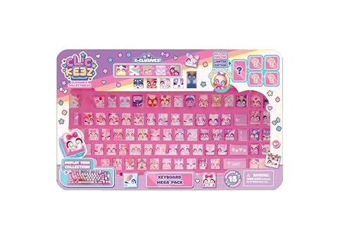 Clickeez Goliath Keyboard MegaPack - 1 Tastatur + 15 Tasten Kawaii Clipable Keycaps + 1 Schlüsselanhänger - Clip-on Keycaps - 70 Charaktere zum Sammeln - ASMR Fidget Toy - Geschenkidee Ab 6 Jahre Clickeez Goliath Keyboard MegaPack - 1 Tastatur + 15 Tasten Kawaii Clipable Keycaps + 1 Schlüsselanhänger - Clip-on Keycaps - 70 Charaktere zum Sammeln - ASMR Fidget Toy - Geschenkidee Ab 6 Jahre von Goliath