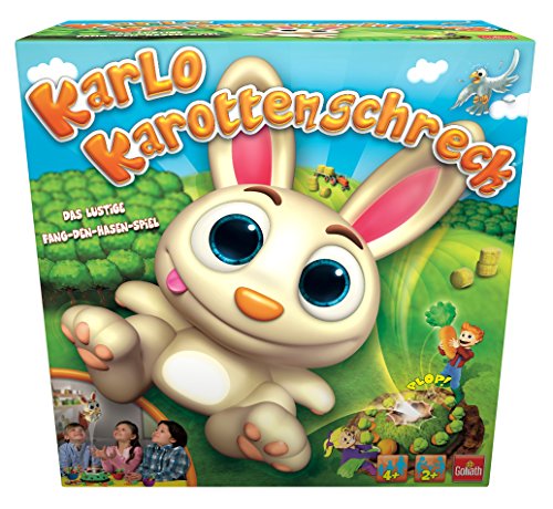Goliath 30512 | Kinderspiel Karlo Karottenschreck | lustiges Fang-den-Hasen-Spiel | Spannendes Reaktions- und Geschicklichkeitsspiel | ab 4 Jahren von Goliath