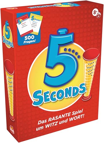 Goliath - 5 Seconds, Gesellschaftsspiel für Erwachsene und Kinder ab 8 Jahren, Fragen beantworten in 5 Sekunden, Spaß & Tempo, Geschenkidee, 2+ Spieler, Deutsch von Goliath