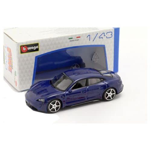 Goliath Bburago 919541 Modellauto, Porsche Taycan 1:43, Modellbau, Blau von Goliath
