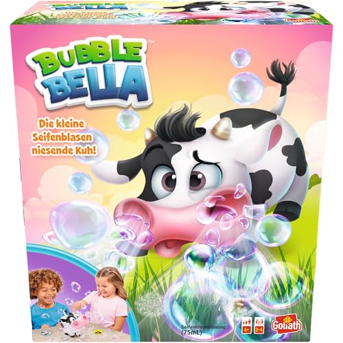 Goliath Bubble Bella, Brettspiel ab 4 Jahren, Kinderspiel mit Seifenblasen für Kinder, Actionspiel mit Seifenblasenmaschine mit Spielelement, Durchschnittliche Spielzeit 15 Min., Deutsche Version von Goliath