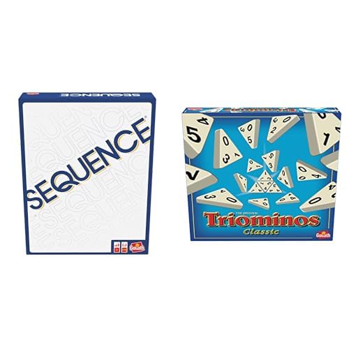 Goliath Bundle of Familienspiele - Triominos Classic (ab 6 Jahren) und Sequence Classic (ab 7 Jahren) von Goliath
