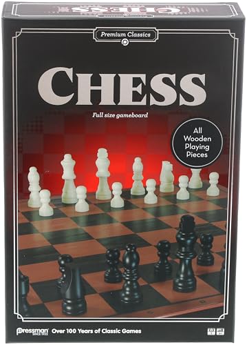 Goliath - Chess, Premium Schachspiel für Erwachsene und Kinder ab 6 Jahren, Schachbrett mit Holzspielsteinen, Klassisches Brettspiel, Strategiespiel für 2 Spieler von Goliath