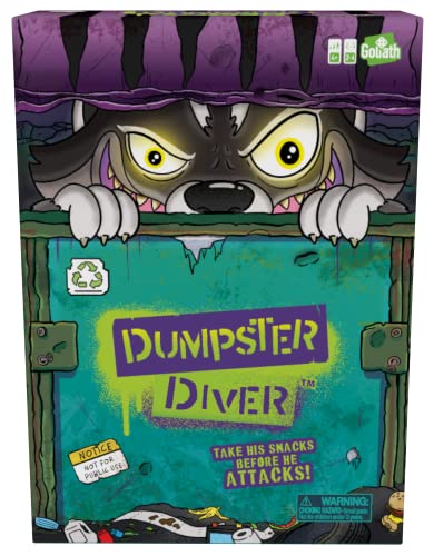 Goliath Dumpster Diver: Nehmen Sie Seine Snacks vor den Waschbärangriffen | Kinder-Action-Spiele | Für 2–4 Spieler | ab 4 Jahren Goliath Dumpster Diver: Nehmen Sie Seine Snacks vor den Waschbärangriffen | Kinder-Action-Spiele | Für 2–4 Spieler | ab 4 Jahren von Goliath