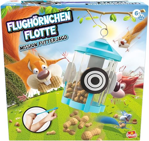 Goliath – Flughörnchen Flotte, Kinderspiel ab 6 Jahren, Spiel für 2 oder 3 Spieler, Gesellschaftsspiel DASS die Hand-Augen-Koordination fördert Goliath – Flughörnchen Flotte, Kinderspiel ab 6 Jahren, Spiel für 2 oder 3 Spieler, Gesellschaftsspiel DASS die Hand-Augen-Koordination fördert von Goliath