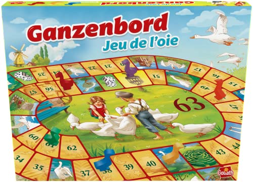 Goliath Gänsebrett, Klassisches Brettspiel für die ganze Familie, Gesellschaftsspiel Ab 5 Jahren, Alt-Hollands Spiel für 2 bis 6 Spieler, Glücksspiel für Jung und Alt Goliath Gänsebrett, Klassisches Brettspiel für die ganze Familie, Gesellschaftsspiel Ab 5 Jahren, Alt-Hollands Spiel für 2 bis 6 Spieler, Glücksspiel für Jung und Alt von Goliath