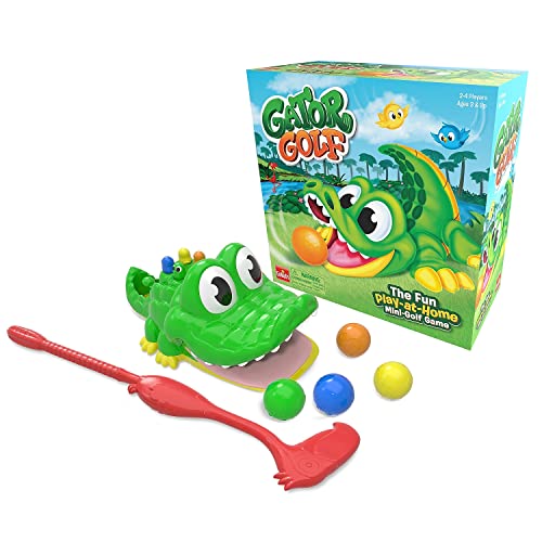 Goliath Games Gator Play-at-Home Mini Golf, Spiel für Kinder ab 3 Jahren, 27 x 27 x 12,5 cm von Goliath