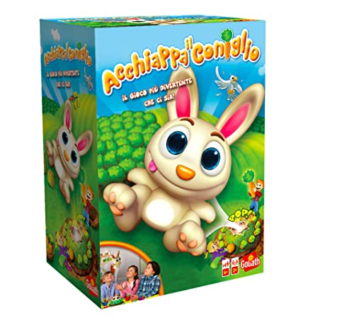 Goliath Hasenfänger, Brettspiel für Kinder und Mädchen ab 4 Jahren, Aktionsspiel mit Kaninchen und Karotten, Stimuliert Reflexe, Spiel für Geschenk Goliath Hasenfänger, Brettspiel für Kinder und Mädchen ab 4 Jahren, Aktionsspiel mit Kaninchen und Karotten, Stimuliert Reflexe, Spiel für Geschenk von Goliath