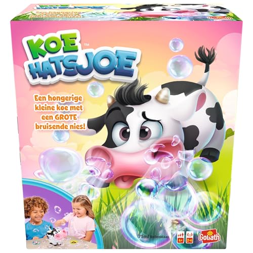 Goliath Kuh Hatschu, Brettspiel ab 4 Jahren, Kinderspiel mit Seifenblasen für Kinder, Action-Spiel-Spiel-Maschine mit Spielelement Goliath Kuh Hatschu, Brettspiel ab 4 Jahren, Kinderspiel mit Seifenblasen für Kinder, Action-Spiel-Spiel-Maschine mit Spielelement von Goliath