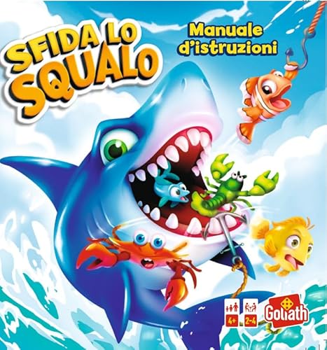 Goliath - SFIDA LO Squalo - Gioco da Tavolo Interattivo per Bambini dai 4 Anni - Gioco d'Azione e Riflessi - Pesca e Sorprese - Senza Batterie - Regalo Divertent - 2-4 Giocatori - 5 Min Goliath - SFIDA LO Squalo - Gioco da Tavolo Interattivo per Bambini dai 4 Anni - Gioco d'Azione e Riflessi - Pesca e Sorprese - Senza Batterie - Regalo Divertent - 2-4 Giocatori - 5 Min von Goliath