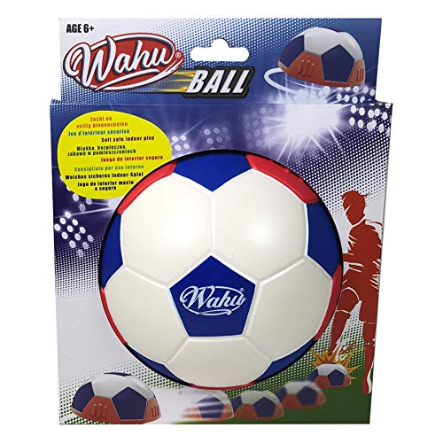 Wahu Ball Rood & Blauw, Halve Voetbal voor Binnen voor Kinderen Vanaf Zes Jaar, Indoor Bal en sportactiviteit voor Twee of Meer Voetballers Wahu Ball Rood & Blauw, Halve Voetbal voor Binnen voor Kinderen Vanaf Zes Jaar, Indoor Bal en sportactiviteit voor Twee of Meer Voetballers von Goliath