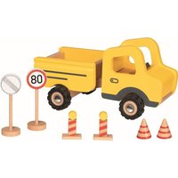 Baustellenfahrzeug mit Verkehrsschildern Baustellenfahrzeug mit Verkehrsschildern von Gollnest & Kiesel GmbH & Co. KG