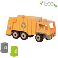 Goki 55848 - Müllwagen Eco, Holz/Metall, Länge: 36 cm von Gollnest & Kiesel GmbH & Co. KG