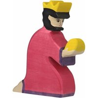 Goki 80284 - Balthasar, rot, Holzfigur, 13,5cm, Holztiger-Figur von Gollnest & Kiesel GmbH & Co. KG