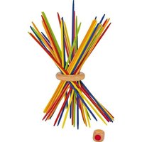 Goki 56833 - Mikadospiel Farbenfroh, 43-teilig, Länge: 18cm, Würfelspiel von Gollnest & Kiesel KG