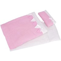 Goki 51589 - Puppenbettzeug rosa Streifen Goki 51589 - Puppenbettzeug rosa Streifen von Gollnest & Kiesel KG