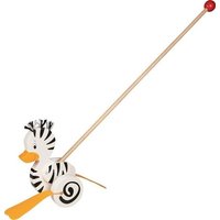 Goki 54959 - Schiebetier Zebra-Ente, Holz von Gollnest & Kiesel KG