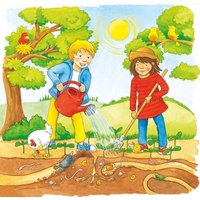 Goki 57324 - Schichtenpuzzle Sonnenblumenfeld von Gollnest & Kiesel KG