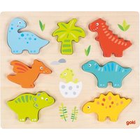 Goki 57360 - Einlegepuzzle Dinosaurier von Gollnest & Kiesel KG