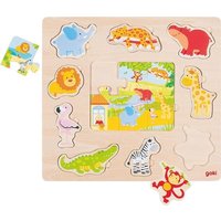 Goki 57374 - Einlegepuzzle Zootiere von Gollnest & Kiesel KG