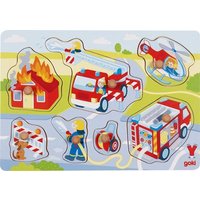Goki 57375 - Steckpuzzle Feuerwehreinsatz von Gollnest & Kiesel KG