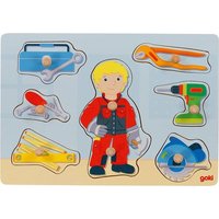 Goki 57405 - Steckpuzzle Handwerker von Gollnest & Kiesel KG