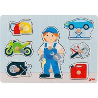 Goki 57407 - Steckpuzzle Automechaniker von Gollnest & Kiesel KG