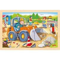 Goki 57411 - Einlegepuzzle Baustelle von Gollnest & Kiesel KG