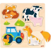 Goki 57430 - Einlegepuzzle Bauernhoftiere Goki 57430 - Einlegepuzzle Bauernhoftiere von Gollnest & Kiesel KG