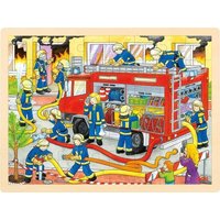 Goki 57527 - Einlegepuzzle Feuerwehreinsatz Goki 57527 - Einlegepuzzle Feuerwehreinsatz von Gollnest & Kiesel KG