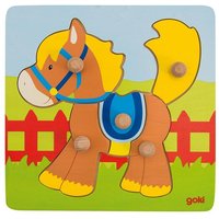Goki 57555 - Steckpuzzle Pferd von Gollnest & Kiesel KG
