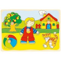 Goki 57858 - Katze, Haus,... Steckpuzzle von Gollnest & Kiesel KG