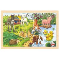 Goki 57890 - Einlegepuzzle Tierkinder II von Gollnest & Kiesel KG