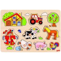 Goki 57995 - Steckpuzzle Bauernhof VI von Gollnest & Kiesel KG