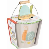 Goki 63870 - Eimer mit Gartenwerkzeug, Motiv Schnecke von Gollnest & Kiesel KG